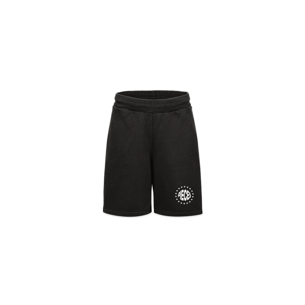 Stone-washed staple shorts - Greige