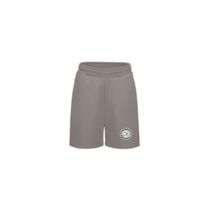 Stone-washed staple shorts - Greige