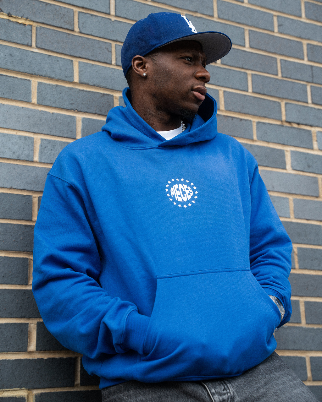 Stonewash Cobalt Blue Hoodie
