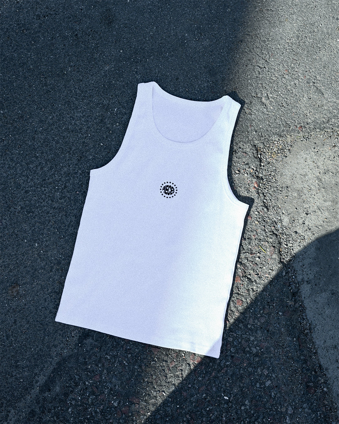 Embroidered Staple ribbed vest